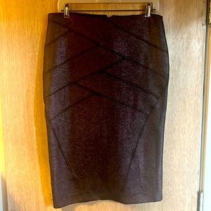EXPRESS Purple Metallic Skirt/ Size 10